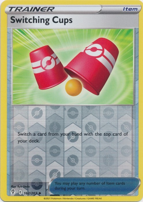 Reverse Holo Switching Cups 162/203 Evolving Skies Uncommon Pokemon TCG