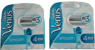 8x Gillette Venus smooth Rasierklingen, Systemklingen Gillette Venus Smooth