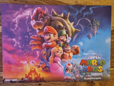 Cineworld Exclusive Super Mario Bros Poster/Activity Sheet A3 Size
