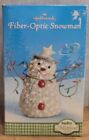Vtg Hallmark Snowman Mistletoe Mitford Lights Color Change Fiber-Optic Freeuship