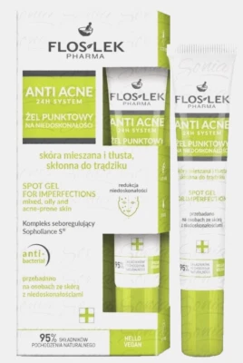 Floslek ANTI ACNE Spot gel for imperfections,mixted,oily/acne-prone skin, 20ml