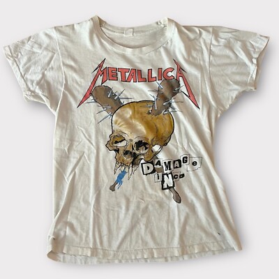 トップス Vintage 1989 LLICA / DAMAGE INC Vintage 1989 Metallica Damage Inc Tour T-Shirt – Mills Vintage USA