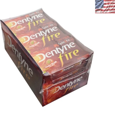 Dentyne Fire Spicy Cinnamon Sugar-Free Gum - 12 Pack for Guilt-Free Enjoyment