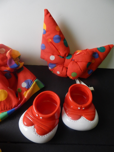 Coleco CABBAGE PATCH KIDS Colorful Circus Kids Clown Dress Bow Shoes 1985 - Picture 2 of 5