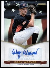 2012 USA Baseball 15U National Team Signatures #20 Coby Weaver Auto /299 - NM-MT