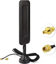 Bingfu 4G LTE 9dBi Magnetic Base SMA Male TS9 Antenna for Wireless CPE Router