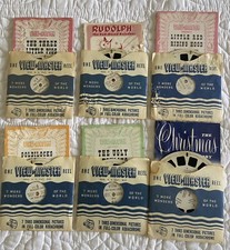 Vintage view master set with viewer, reels, and original box all in great shape