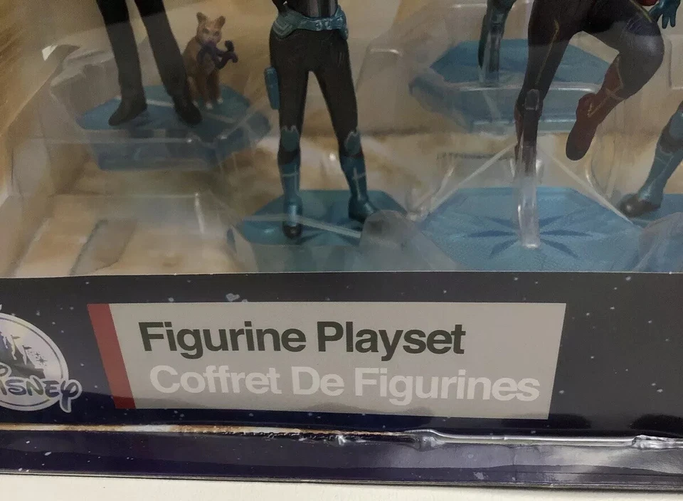 Disney Store Capitán Marvel Conjunto de Figuras Figura Juego 6 Juego Decoración de Pasteles Nuevo Foto 3 de 4