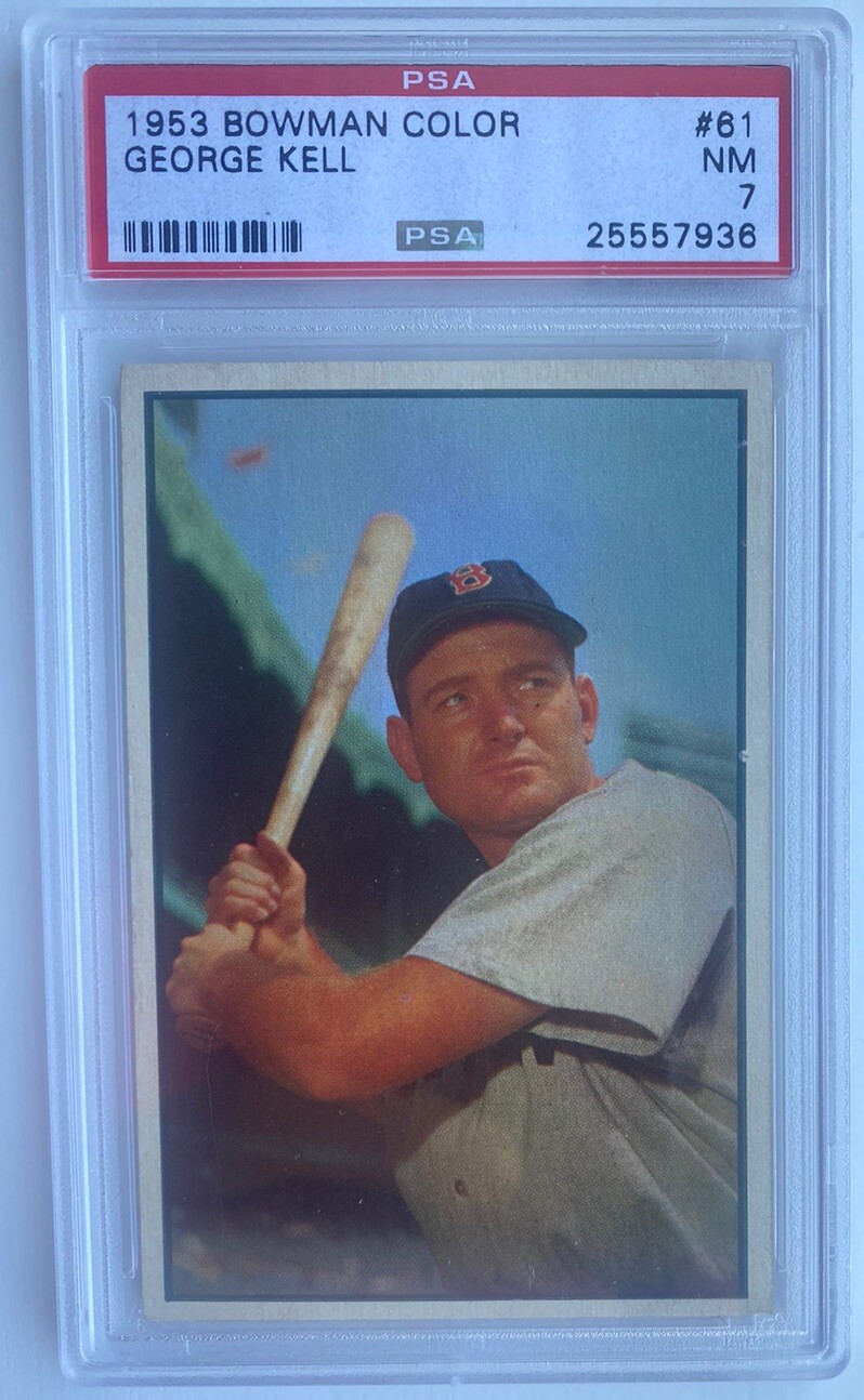 1953 Bowman Color #61 George Kell PSA 7 (NM)