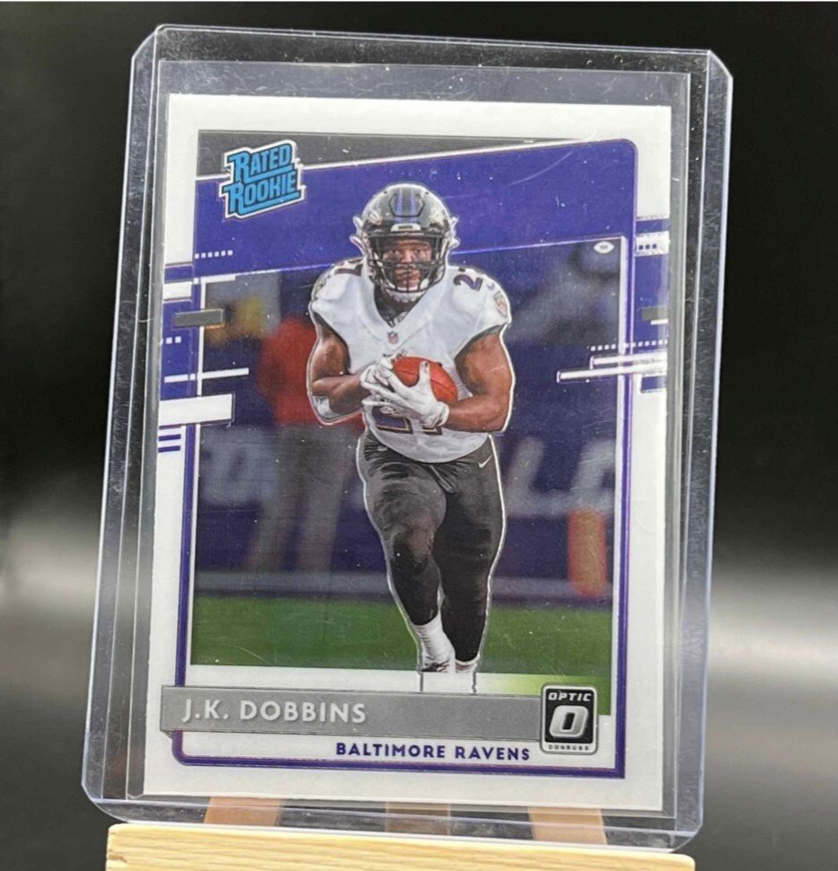 JK DOBBINS RATED ROOKIE SILVER DISCO PRIZM 'D 1/125 2020 PANINI DONRUSS OPTIC eBay