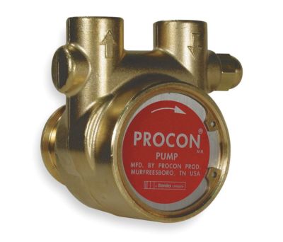 PROCON, 114B190F11BA 250,1/2'' Brass Rotary Vane Pump, 210 Max. Flow (GPH) 