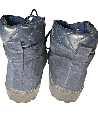 Wanted Sequoia Lace-Up Hiker Bootie Woman BOOTS Size 8.5 M Navy - Picture 3 of 7