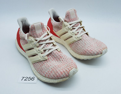 Adidas Ultraboost 4.0 Women's Size 7.5 Running Shoes White Action Red