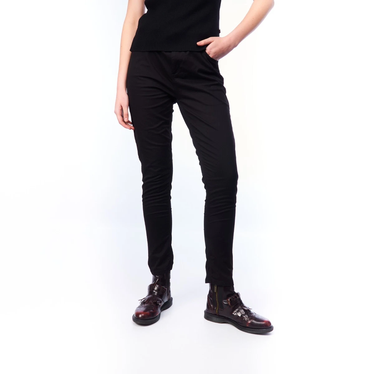 Black trousers top size 14