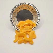 Mini Peach Slices (scented), Fake Wax Fruit, Embeds, Props, Display, Approx 70ea