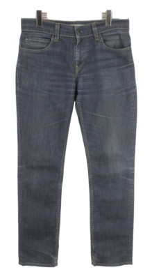 LEVI'S 511 Slim Jeans Men's W34/L34 Whiskers Fade Effect Zip Fly Grey Denim