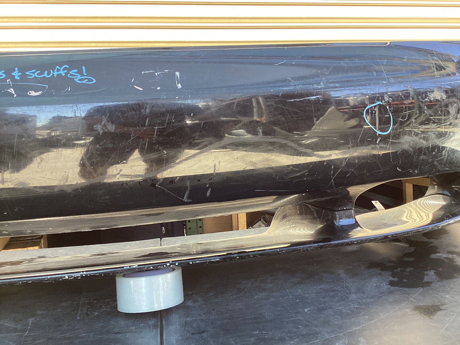2002 2003 2004 2005 MASERATI QUATTROPORTE REAR BUMPER COVER OEM