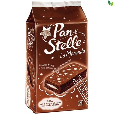 48x Mulino Bianco Kekse La Merenda Pan di Stelle 6x8 Kuchen mit Kakao 1680gr