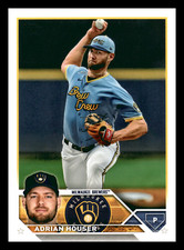 2023 Topps Adrian Houser Milwaukee Brewers #323 Centered Mint