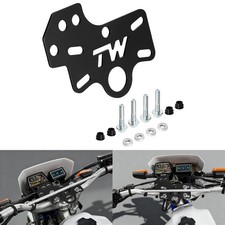 Per Yamaha TW200 1987-2026 Mensola Ausiliaria Anteriore Cruscotto Pannello Nudo ALLUMINIO NERO