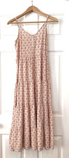 Patrons of Peace Dress Womens S Midi Tie-Back Sundress Cottagecore Boho