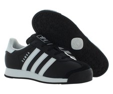 Adidas Samoa PS Boys Shoes Size 3, Color: Black/White