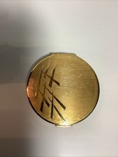 JG1121 Vintage STRATTON England Gold Toned PowderCompact