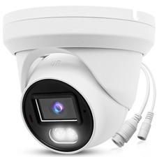 8MP 4K PoE IP Full Color Night Vision Security Camera Outdoor, 2.8mm Wide Ang...