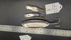 902  Lot of 3 sizes of Vintage Silver Spoon  Fishing lures Spoons Metal — photo 2