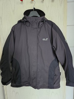 Jack Wolfskin 3 in 1 Jacke Damen  Grau  Schwarz  Gr