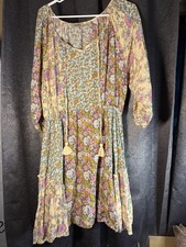 Cute Floral Patchwork Dress By GiGio Plus Size Xl