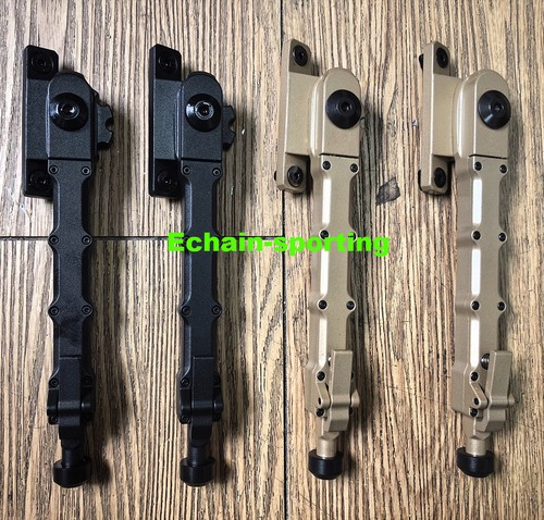 Outdoor Hunting V9 Bipod Black Gold Mlok Fold Mount Sturdy Metal Tactical Gear - Foto 20 di 25