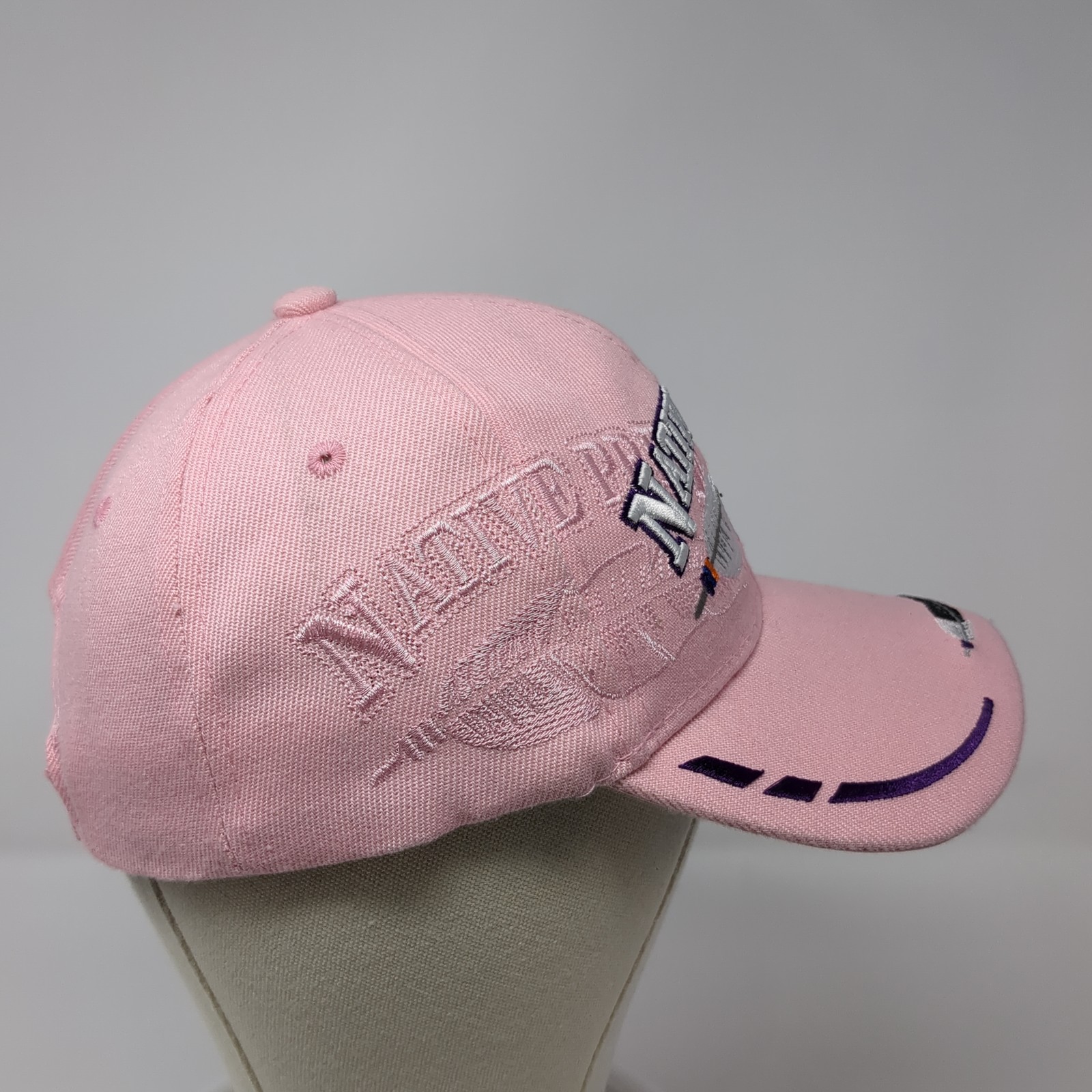 Native Pride Feather Strapback Baseball Cap Pink … - image 5