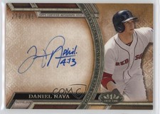 2015 Topps Tier One Acclaimed /399 Daniel Nava #AA-DN Auto 1dl2