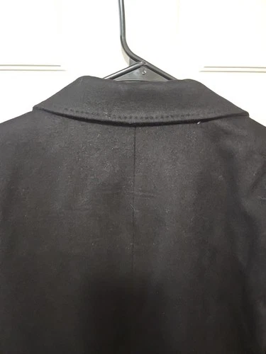JF J.Ferrar Mens Topcoat Large Black Wool $220 Retail image 23