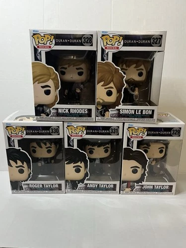 Funko Duran Duran Complete Set Pop! Vinyl Rocks Figures Nick Rhodes Simon Le Bon