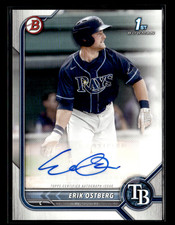Erik Ostberg 2021 Bowman Prospect Paper Auto