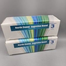 Resistance Bands Set of 2 Bands 18 Feet Each, Level 3 Resistance, Factory Sealed