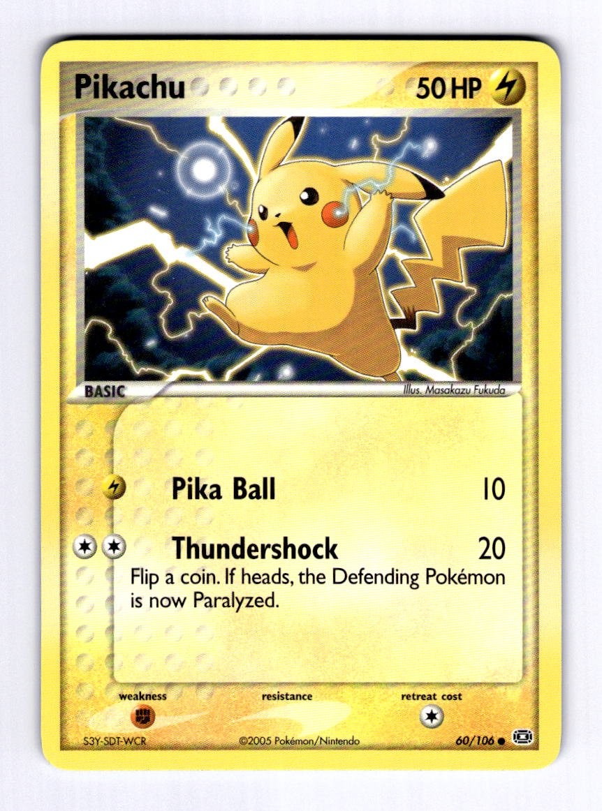Pikachu Emerald #60 (2005) Common NM Pokemon