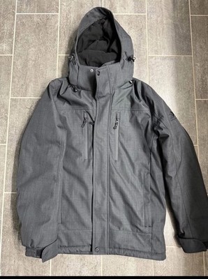 Zero Xposure Men S Winter Sports Coat Black Gray Zip Fleece Lined