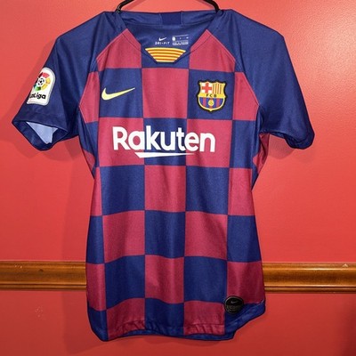 NIKE FC Barcelona FCB 2019 2020 Football Shirt Soccer Jersey Men s Size S Small