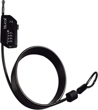 Blucoil 6.5-FT Multi-Functional Combination Cable Lock with Key Pin