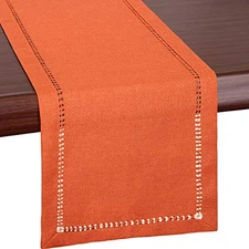 Grelucgo Small Short Thanksgiving Holiday Autumn Fall Orange Table Runner Or 