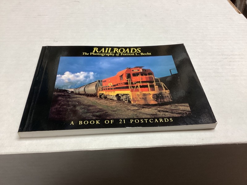 Railroads A Book of 21 Postcards copyright 1996