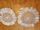 Vintage Lot of 18 Crochet Doilies and Cream color Table Topper — photo 7