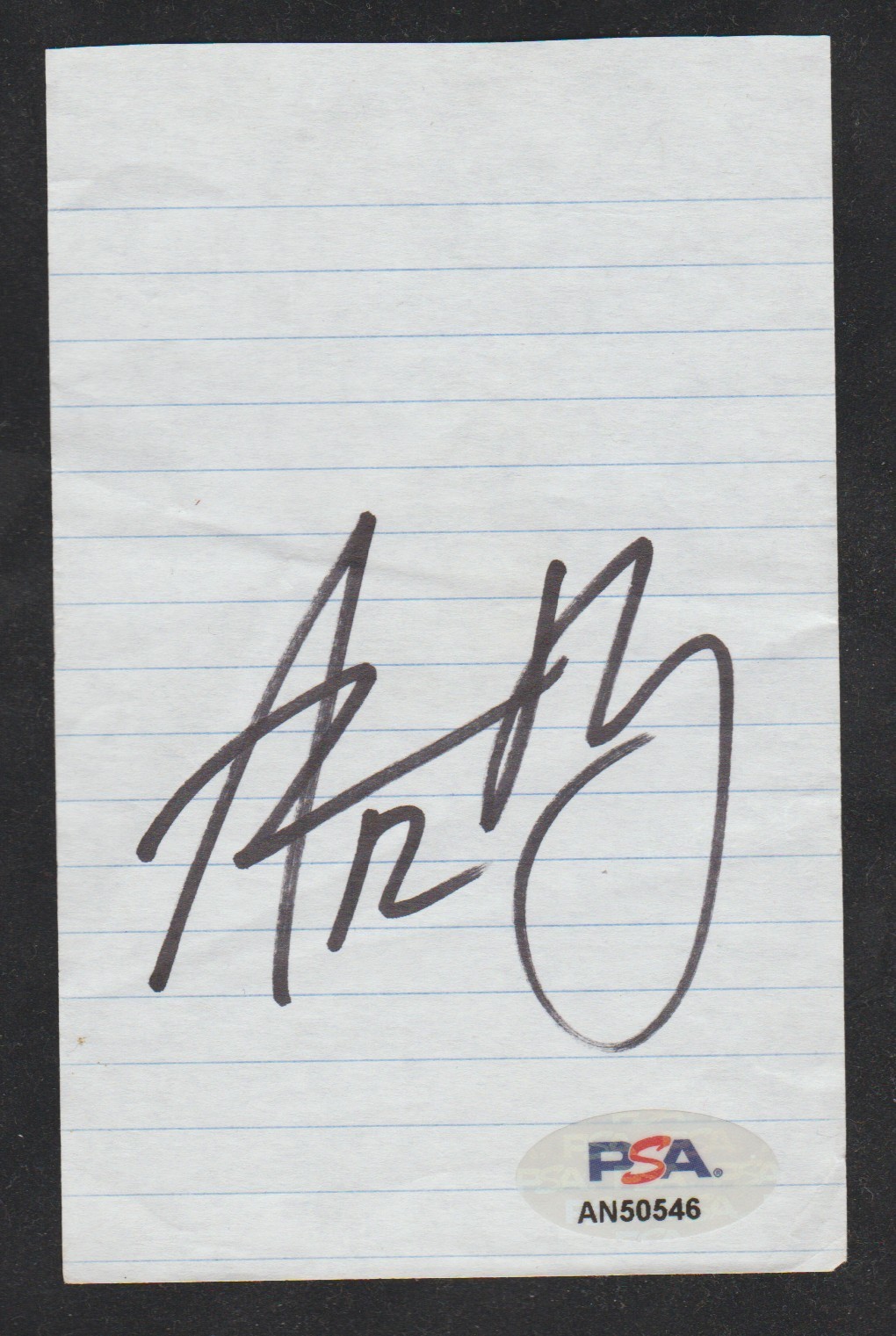 AARON RODGERS Signed 3 x 4.75 Inch Cut Signature Paper Autograph PSA ...
