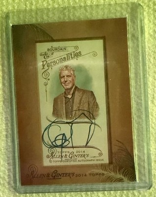 2014 Topps Allen & Ginter Anthony Bourdain AGA-ABO Autograph