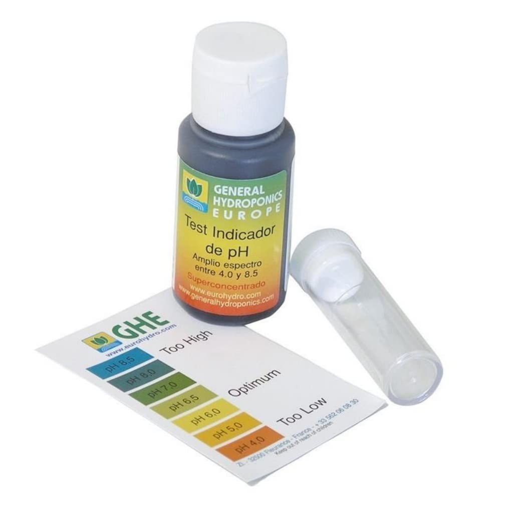 GHE Test Kit per misurare pH Water/Nutrienti (4.0 to 8.5 pH) (m6T)