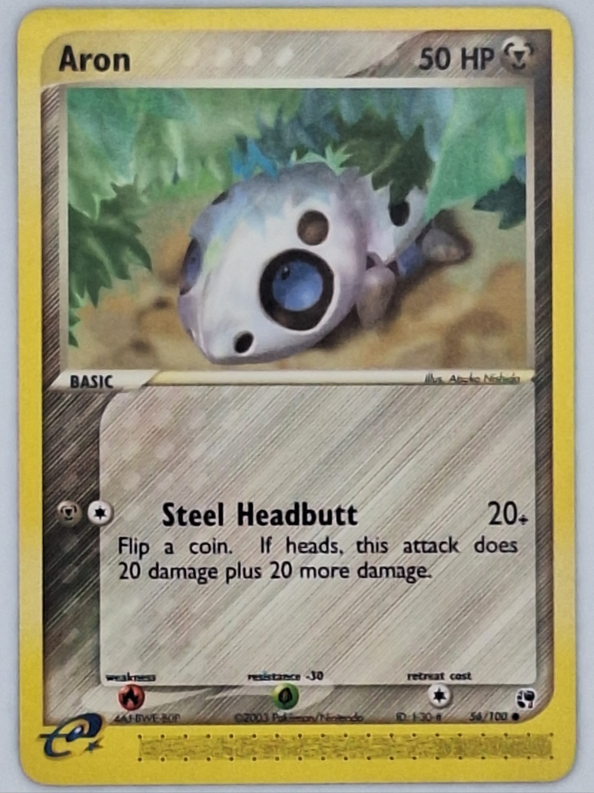 Aron 56/100 Pokemon - EX Sandstorm LP