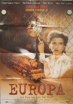 EUROPA - Filmplakat Poster - LARS VON TRIER Jean-Marc Barr UDO KIER 1991